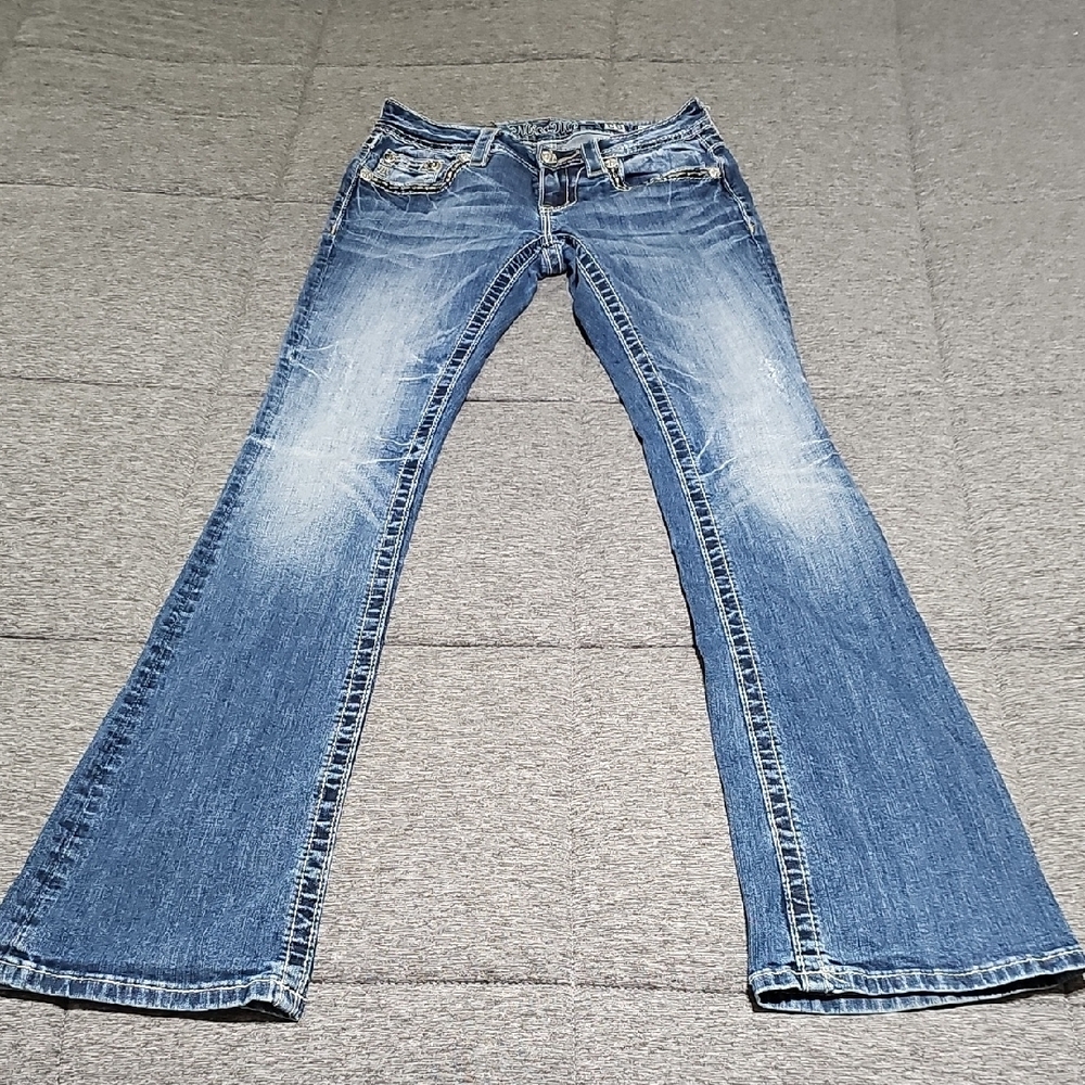 Miss Me Signature-Rise Boot Size 25 Women's Blue Jeans - Picture 5 of 11